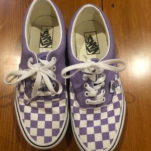 Lilac Checkered Vans